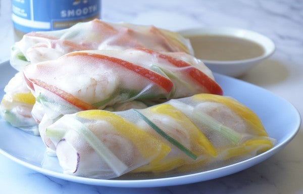Shrimp Spring Rolls with Peanut Sauce